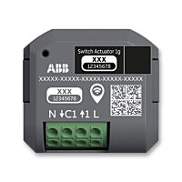 ABB Tělo 2CKA006710A0034 Aktor spínací, 1násobný, 230 V AC, s Bluetooth a free@home WL, vestavný