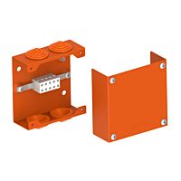 KOPOS Krabice KPK 125_PO6 1000V požárně odolná 4 x 6 mm², 125x125x48 mm, kov, IP40 oranžová