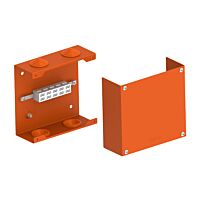 KOPOS Krabice KPK 200_2PO10 1000V požárně odolná, 4 x 10 mm², 190x203x75mm, kov, IP40 oranžová