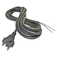 EMOS Flexo 3m pryž kulatá 2x1,5 vidlice rovná černá