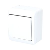 FAMATEL GALATEA Spínač střídavý č.6 10A 230V na omítku IP44 bílá