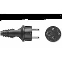 TEKABEN Flexo 3m pryž, kulatá 3x1,0 vidlice IP44 černá