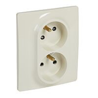 LEGRAND Dvojzásuvka NILOÉ 764643 béžová