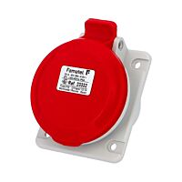 FAMATEL Zásuvka 32A/400V vestavná, šikmá 10°, IP44