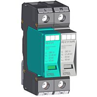 KIWA Svodič II+III PO II 1+1 280V/40kA přepětí, modulární