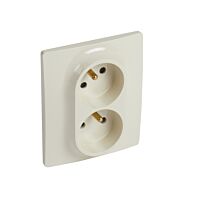 LEGRAND Dvojzásuvka NILOÉ 764633 béžová