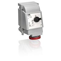 ABB Zásuvka s blokovaným vypínačem, do těžkých provozů, 5p., 16 A, IP67, 6 h 2CMA163272R1000