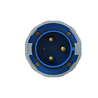 ABB Vidlice, 3p., 125 A, IP67, 6 h 2CMA166810R1000