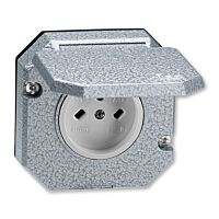 ABB Zásuvka technická venkovní, vestavná, Al, vzor C2, IP55 5515N-C05763