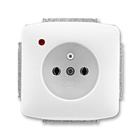 ABB TANGO Zásuvka 5598A-A2349 B jednonásobná, s ochranou před přepětím, bílá