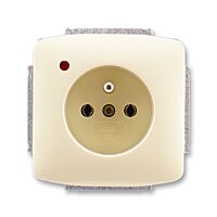 ABB TANGO Zásuvka 5598A-A2349 C jednonásobná, s ochranou před přepětím, slonová kost