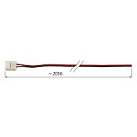 MCLED Konektor ML-112.004.21.3 připojovací, jednobarevných LED pásků šíře 8 mm, 2 piny, délka 2m, 20AWG, pro 120x3528