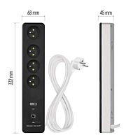 GOSMART PRODLUŽKA 4Z 2M S VYP. 1,5MM + 2