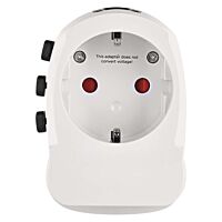 CESTOVNÍ ADAPTOR S USB A+C PD45W BÍLÝ