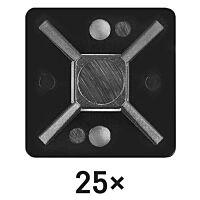 SAMOLEPICÍ PATKA 20×20MM 3M TAPE ČERNÁ 2