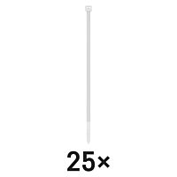 STAHOVACÍ PÁSKA 450×7,6MM BÍLÁ 25KS