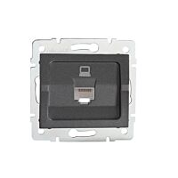 LOGI Datová zásuvka RJ45Cat 5e Jack - gr