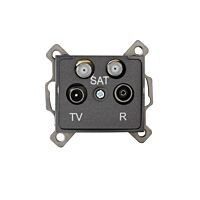 LOGI Zásuvka dvojitá 2x SAT-TV-R koncová