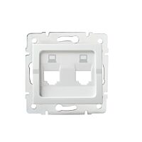 KANLUX Adaptér LOGI 02-1419-002 2xRJ45 grafit