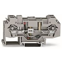 WAGO Svorka 282-139 Rozpojovací pro ochranný vodič 230 V 6 mm², šedá