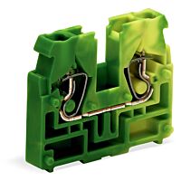 WAGO Modul 869-357 2vodičový zakončovací Bez tlačítka S upevňovací přírubou, zelenožlutá