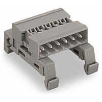 WAGO Konektor 232-511/007-000 Propojovací s pájecími piny Montáž na lištu DIN 35 11pólová, šedá