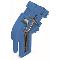 WAGO Modul 769-515/000-006 koncový pro 1vodičový konektor (zásuvku) úhlový CAGE CLAMP® 4 mm², modrá