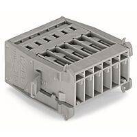 WAGO Konektor 769-603/005-000 1vodičový s pájecími piny CAGE CLAMP® 4 mm², šedá
