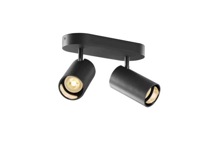 SLV Svítidlo ASTO TUBE 10Wx2 GU10 stropní IP20 černá