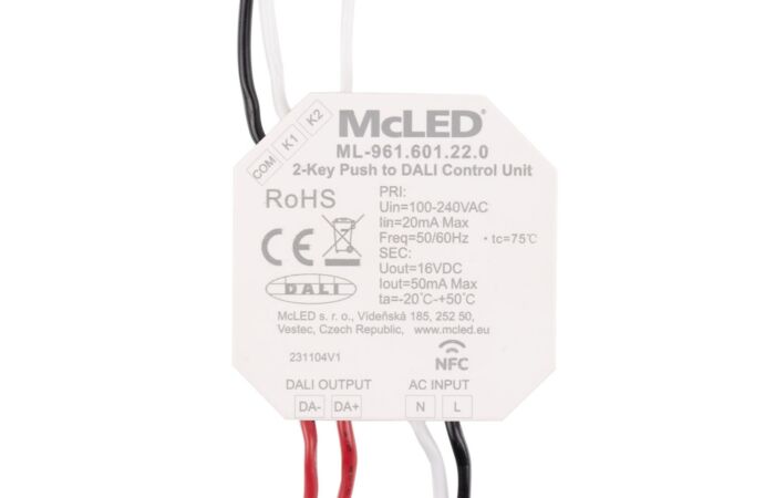 Převodník tlačítko/DALI 230VAC