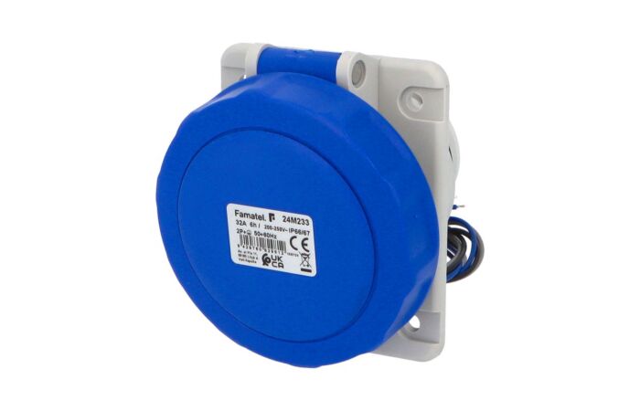 Zásuvka vestavná 24M233 IP66-67/230V/32A