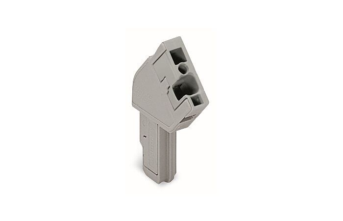 WAGO Konektor 769-104/022-000 1vodičový (zásuvka), úhlový CAGE CLAMP® 4 mm², šedá