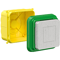 KAISER Insatlační krabice s minerálním víkem 90x90x70 mm, do betonu