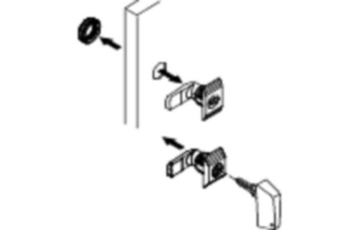 SCHNEIDER NSYCL220CRN Spacial CRN, zámek s klíčem