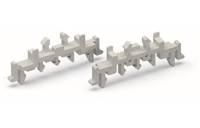 WAGO Patka 288-002 kombi, vhodná k liště DIN 15, DIN 35 a DIN 32, šedá