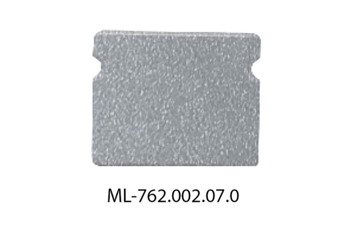 MCLED Koncovka pro PT bez otvoru stříbrná