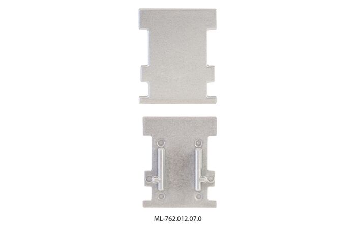 MCLED Koncovka pro BK bez otvoru stříbrná, 1ks