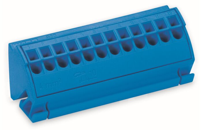 WAGO Svorka 812-101 pro přípojnici pro přípojnice (10 × 3) mm Bez tlačítka, šedá