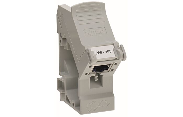 289-195 for DIN 35 rail with shield conn