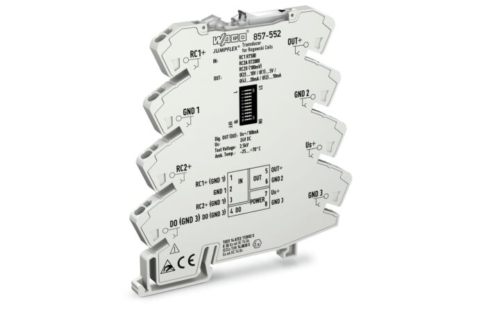 WAGO Transformátor 857-552 měřicí proudu Vstup pro Rogowského cívky Proudový a napěťový výstupní signál