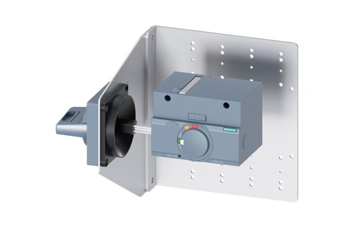 SIEMENS Otočný pohon pro montáž na boční stěnu Standard IEC IP65 s montážním úhelníkem příslušenství k 3VA1250