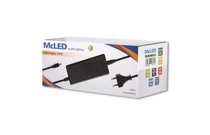 MCLED Napaječ LED 120W 24V/5A IP20