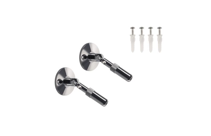 SLV Držák nástěnný pro nízkonapěťový lankový systém chrom 2 ks 10cm