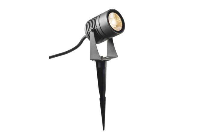 SLV Svítidlo LED SPIKE 6W 400lm 3000K venkovní s trnem IP55 antracit