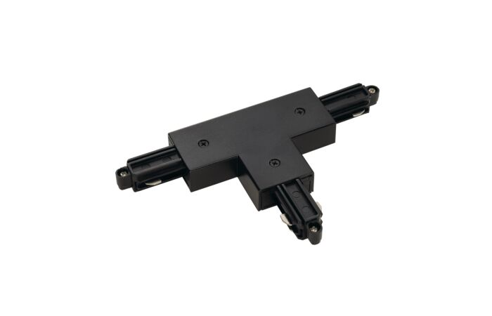 T-spojka pro vysokonapěťové 1fázové přisazené lišty, uzemnění vnější, vlevo, černá