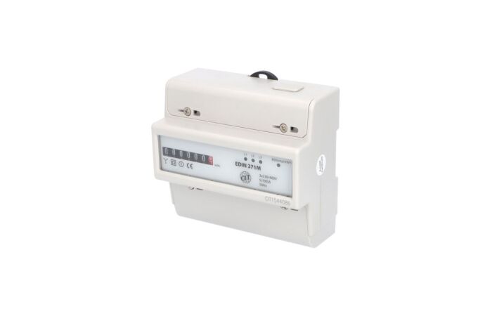 ELEMAN Elektroměr EDIN 371M, 100A, 7TE, mechanický číselník, 3-fázový, 1-tarif, podružný