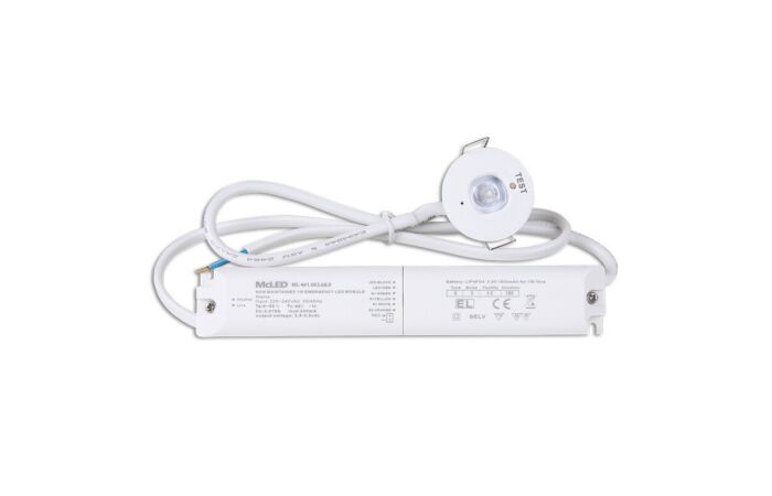 MCLED Svítidlo INSERT O antipanik 1W 130lm 6000K 1,5Ah/3h nouzové zapuštěné IP20