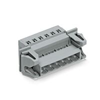 WAGO Konektor 231-619/114-000 1vodičový s pájecími piny CAGE CLAMP® 2,5 mm², šedá