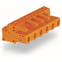 WAGO Konektor 232-872/045-000 pružinový THT úhlové provedení rozteč 762 mm oranžová