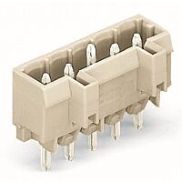 WAGO Konektor 721-169/046-000 s pájecími piny THT Pájecí kontakt 1,2 × 1,2 mm Rovné provedení, šedá